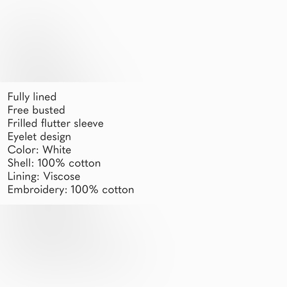 NWT Paris Atelier & other stories white eyelet mini cotton dress 6 - Picture 6 of 11